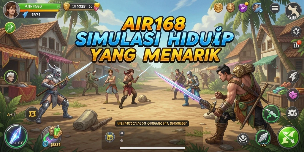 Tampilan menarik dari gameplay dalam AIR168 yang menunjukkan interaksi karakter.