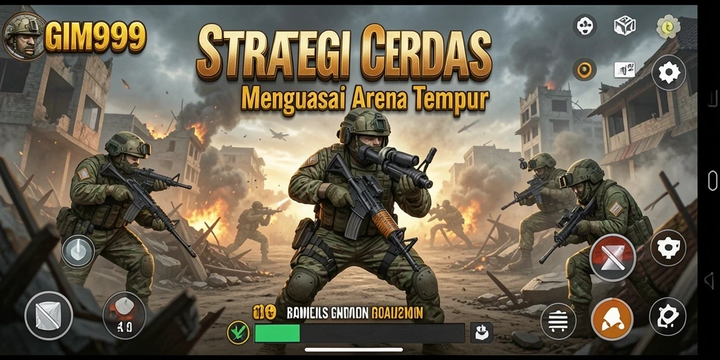Tampilan gameplay seru dalam GIM999 yang menantang.