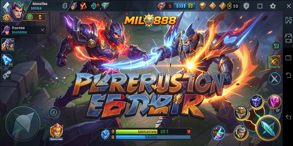Tampilan menarik dari gameplay MOBA di MILO88 yang penuh aksi.