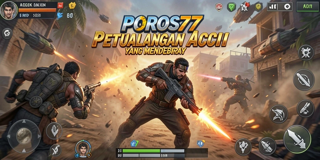 Menampilkan aksi seru di POROS77 dengan grafis yang menawan.