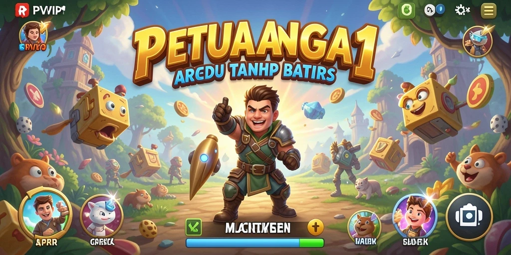 Tampilan gameplay seru dari RPVIP1 dengan karakter dan rintangan menarik.