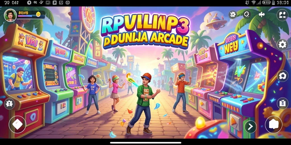 Screenshot RPVIP3 menampilkan aksi seru gameplay Arcade yang mengasyikkan.